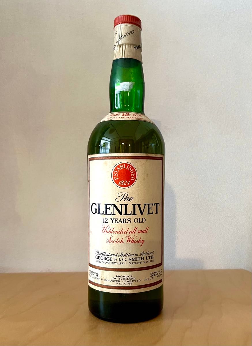 グレンリベット 12年 赤玉 アンブレンデッド 45.7% 750ml イタリア回り THE GLENLIVET