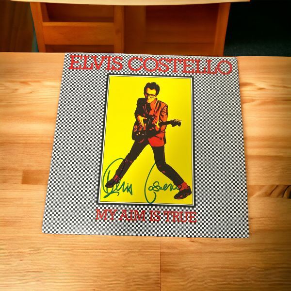 Elvis Costelloエルビス・コステロ 直筆サイン入り LP レコード 送料無料の画像1