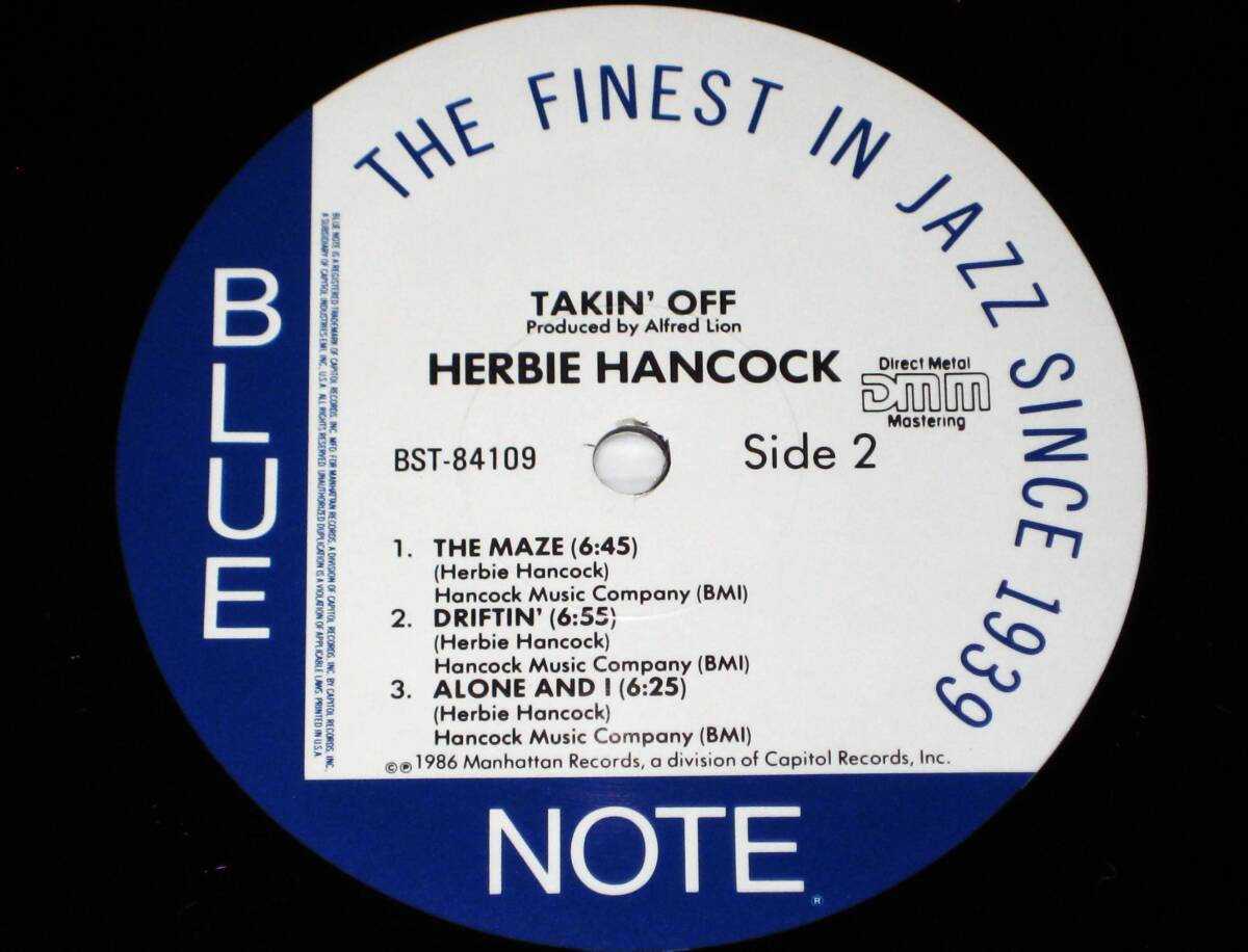 ★名盤！TAKIN' 　OFF HERBIE　HANCOCK　■ブルーノート■　ハービー・ハンコック　FREDDIE　HUBBARD／DEXTER　GORDON_☆収録曲