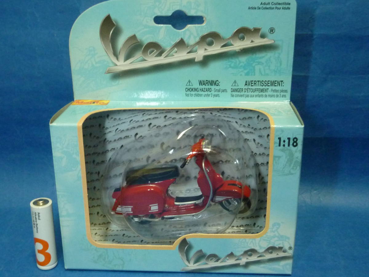 1/18ベスパ200ラリー1976年式■新品■VESPA/MAISTO(マイスト)ダイキャストミニカー■スクーターバイクの画像2