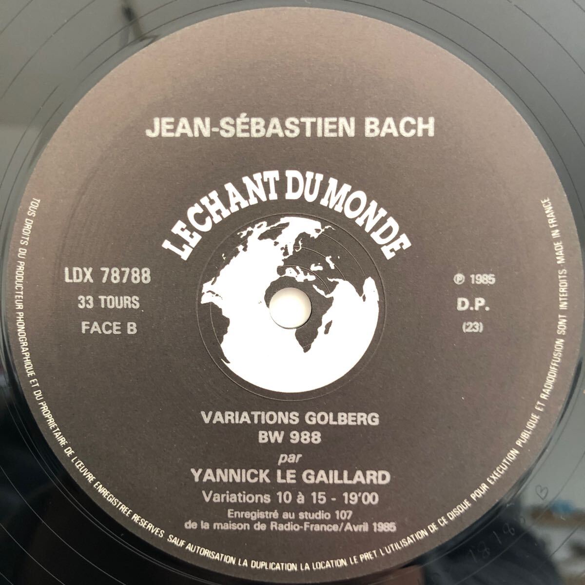 LPレコード J.S.BACH VARIATIONS GOLDBERG LDX-78788〜89 海外版 ハードケース レトロ ヴィンテージの画像5