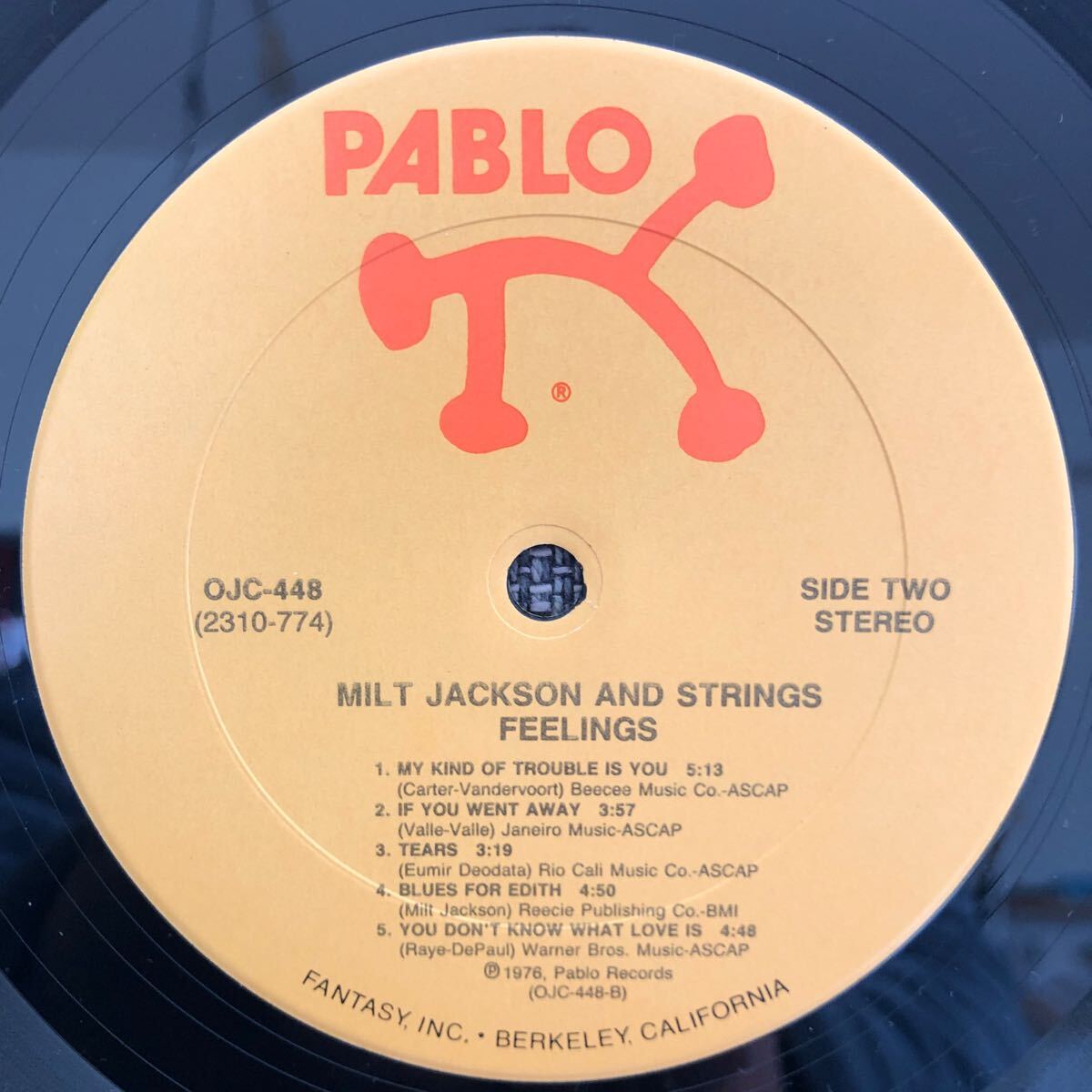 LPレコード　MILT JACKSON AND STRINGS JAZZ OJC-448 海外版　レトロ　ヴィンテージ_画像5