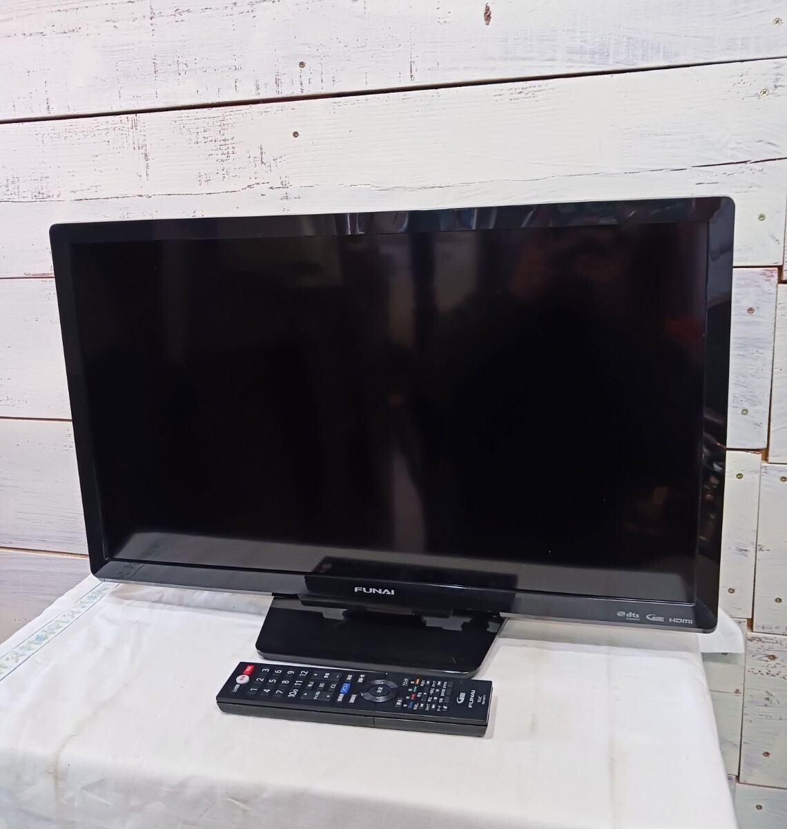 FUNAI 液晶テレビ 24インチ FL-24H1010 動作品 2018年製 リモコン付きの画像1