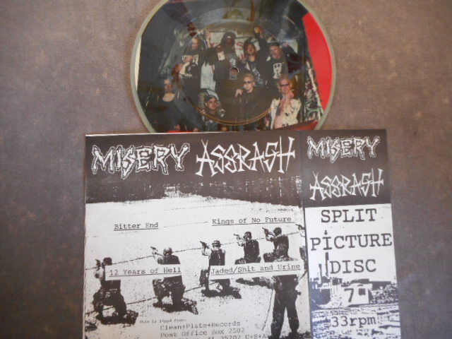 328 【EP】Misery／Assrash／レーベル:Clean Plate Records／Punk　US盤_画像2