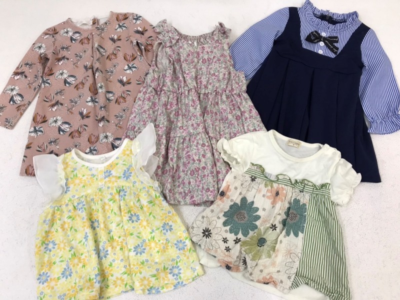 FS-280 child clothes [ girl SET size 80cm~95cm*73 put on ] Miki House *BeBe*ZARA other * large amount * old clothes *. summarize lucky bag 