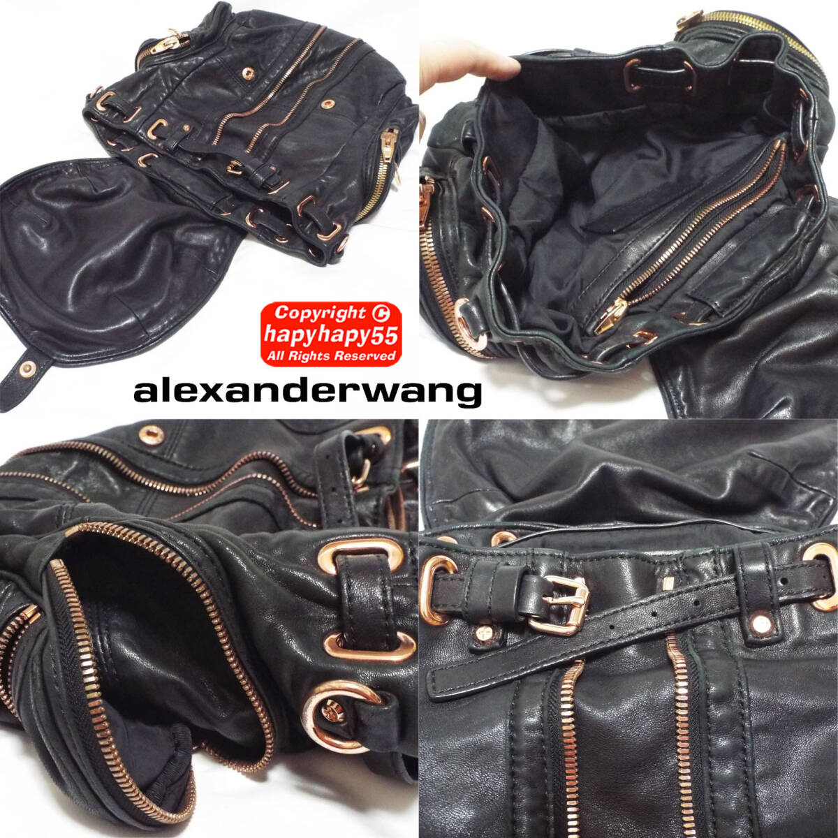 定価16万■Alexander Wang レザー3way多機能バッグ 限定品◆リュック ショルダー 斜めがけ JULIUS ユリウス N/07 ヴィリジアン SISTERE TVA_画像8