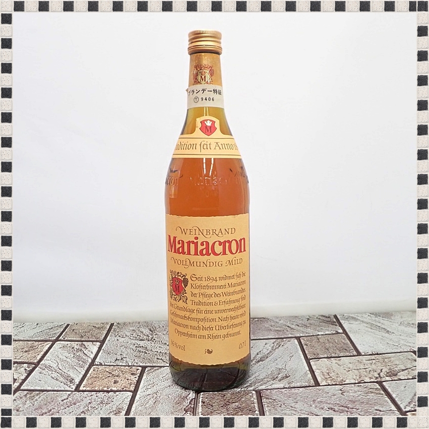  Mali ak long WEINBRAND 700ml 36% Special class brandy not yet . plug Mariacron [ 00637 ]