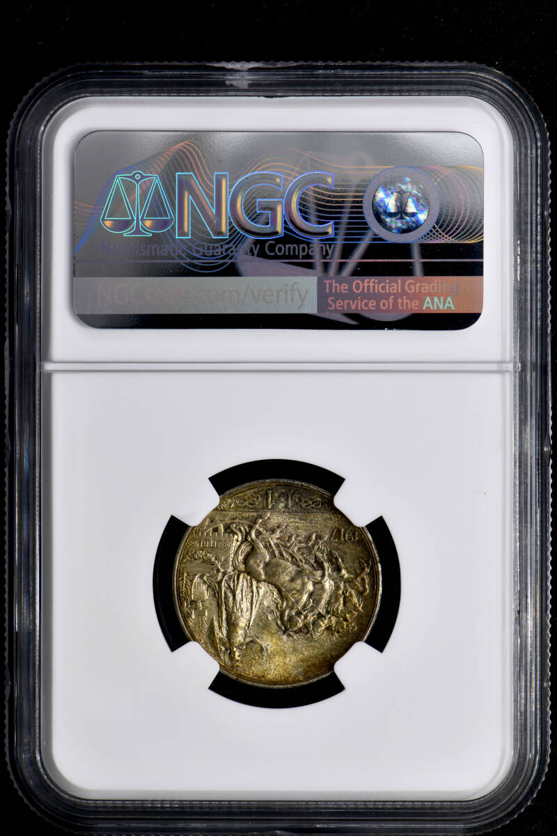 ★日終 【NGC MS64】1917R イタリア リラ銀貨 未使用+ 世界コイン 古銭 貨幣 硬貨 銀貨 金貨 銅貨【決済期限火曜日】_画像4