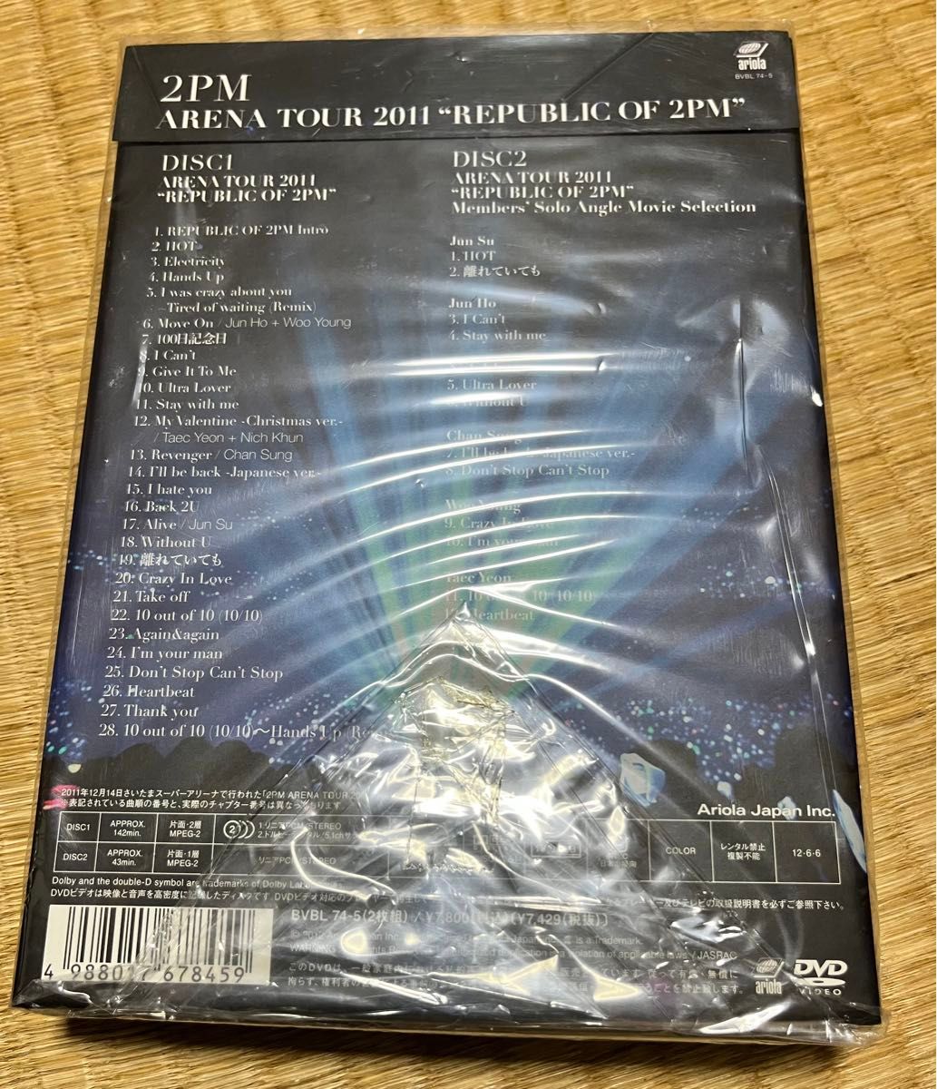 ARENA TOUR 2011 “REPUBLIC OF 2PM (初回生産限定盤) DVD