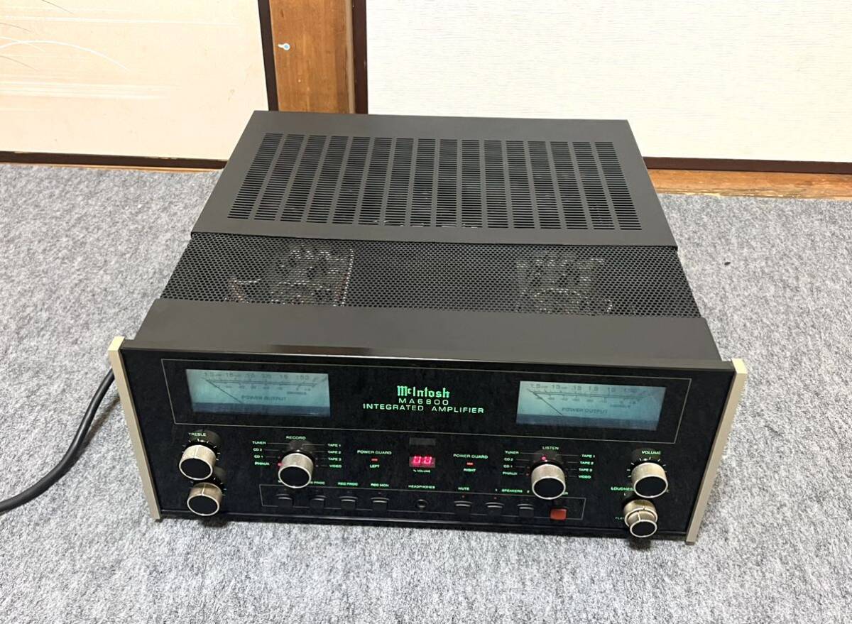 McIntosh マッキントッシュ MA6800 プリメインアンプ 。動作品。リモコン付きの画像3