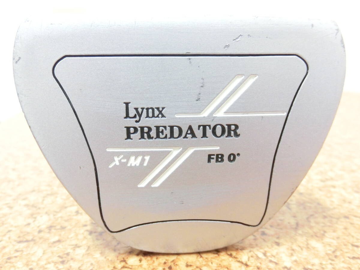 ♪Lynx リンクス PREDATOR X プレデター エックス X-M1 FB 0° パター 34インチ 純正スチールシャフト 中古品♪T0519_画像2