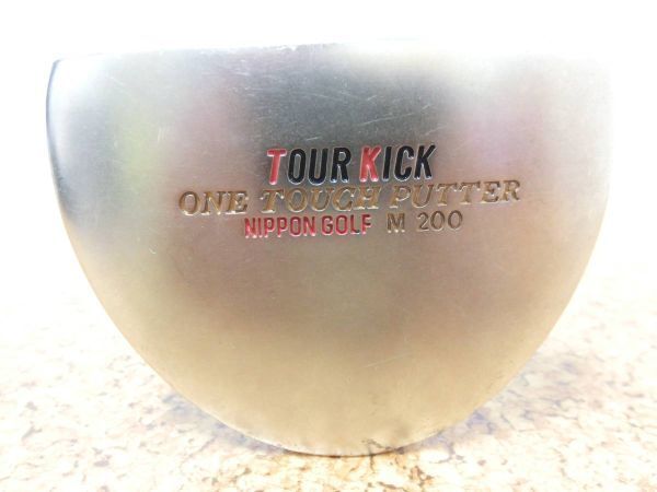 希少♪NIPPON GOLF 日本ゴルフ TOUR KICK M 200 Slant Neck TWO WEIGHT BALANCE パター 33インチインチ スチールシャフト 中古品♪T0631_画像2