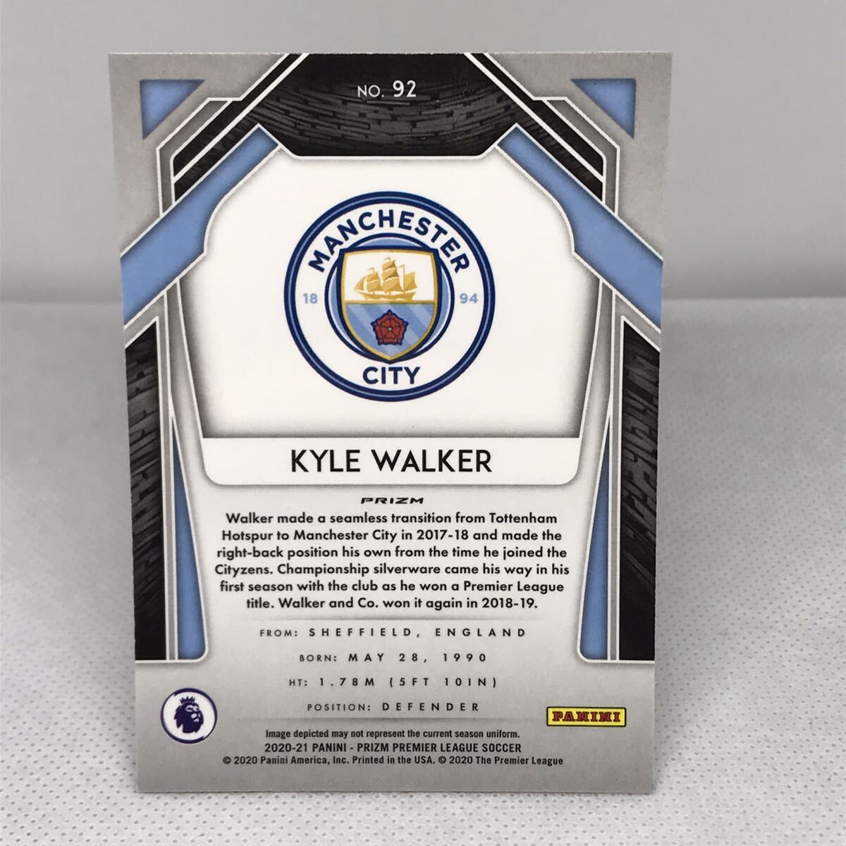 #92 prizm 2021 KYLE WALKER PANINI PRIZM PREMIER LEAGUE_画像2