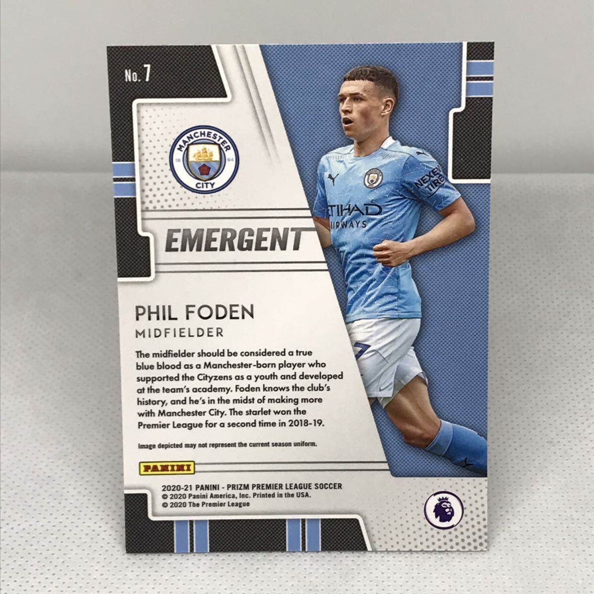 #7 2021 PHIL FODEN PANINI PRIZM PREMIER LEAGUE_画像2