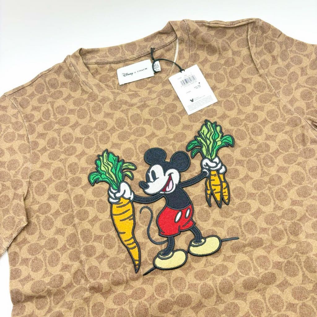 COACH × Disney シグネチャー Tシャツ M ミッキーマウス コーチ DISNEY X COACH】シグネチャー Tシャツ Sサイズ ミッキーマウス