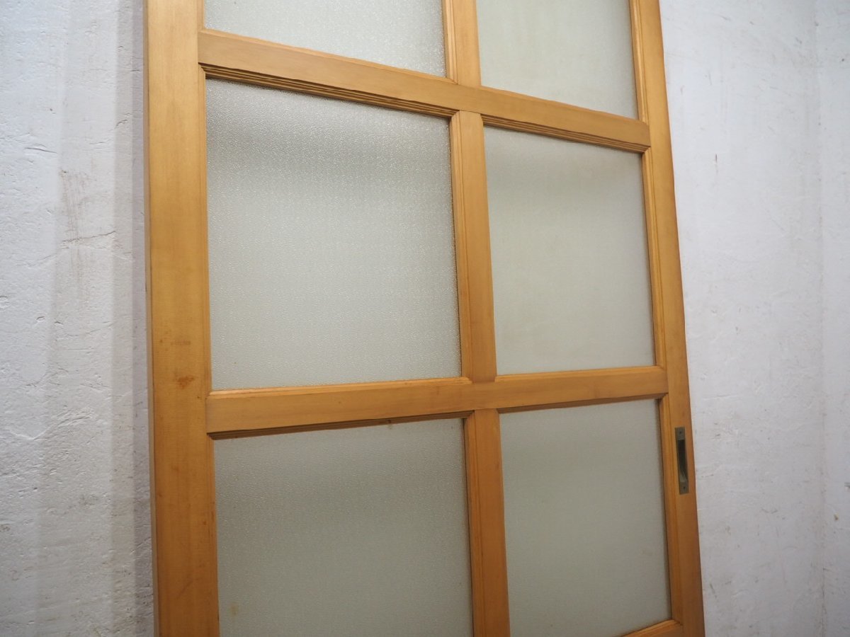 ta load P0743*(3)[H239,5cm×W93,5cm]* extra-large size * firmly considering . large wooden glass door * large fittings sliding door sash retro P(yaE) pine 