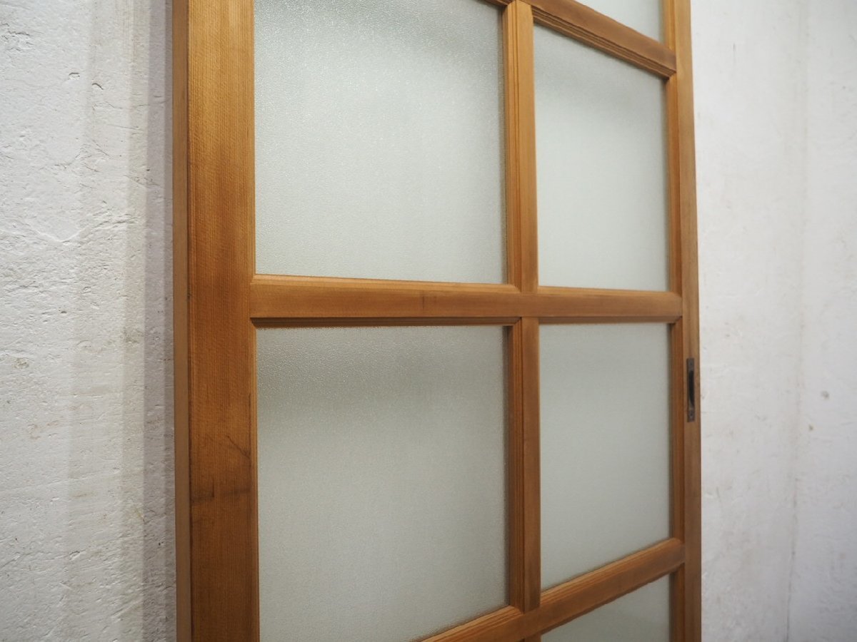 ta load P0747*(7)[H218cm×W90cm]* extra-large size * firmly considering . large wooden glass door * large fittings sliding door sash reform retro O(yaE) pine 