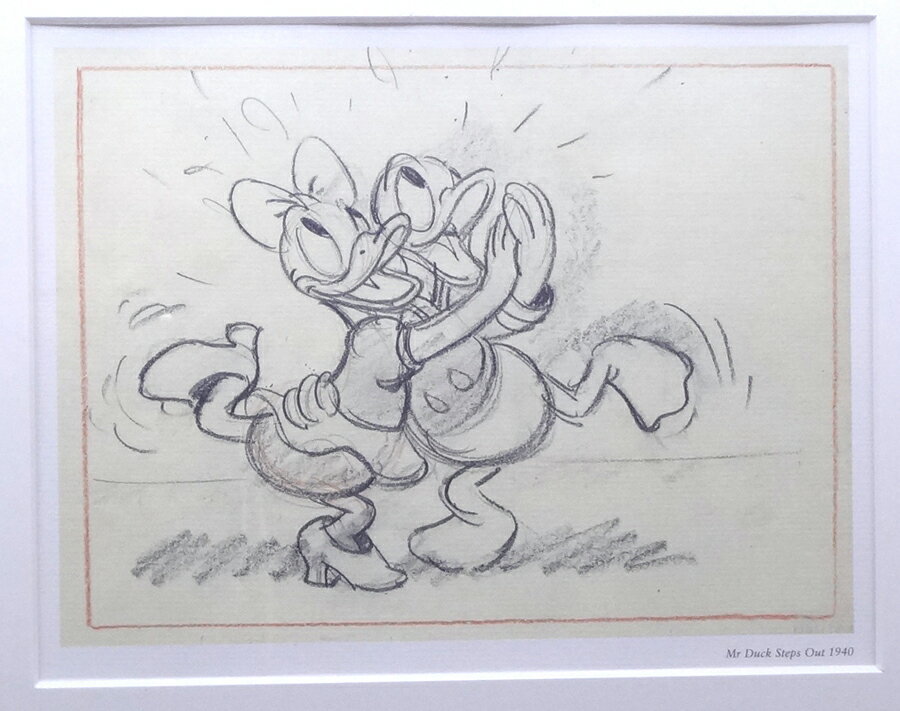 * picture * Disney * art *[Mr Duck Steps Out 1940]*[ playing ..... Donald Duck ]* Disney original picture ** rare goods * secondhand goods *