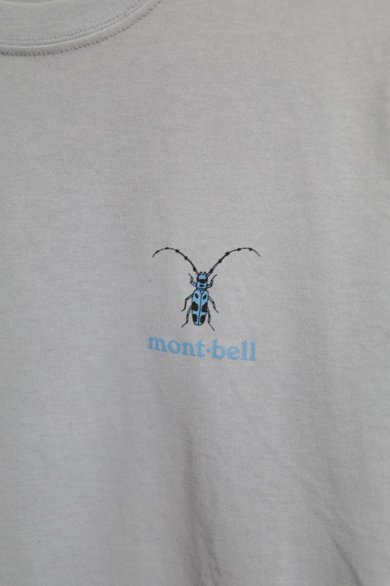 【期間限定送料無料】mont-bell 半袖プリントTシャツ サイズS 速乾素材 昆虫プリント モンベル 半袖Tシャツ
