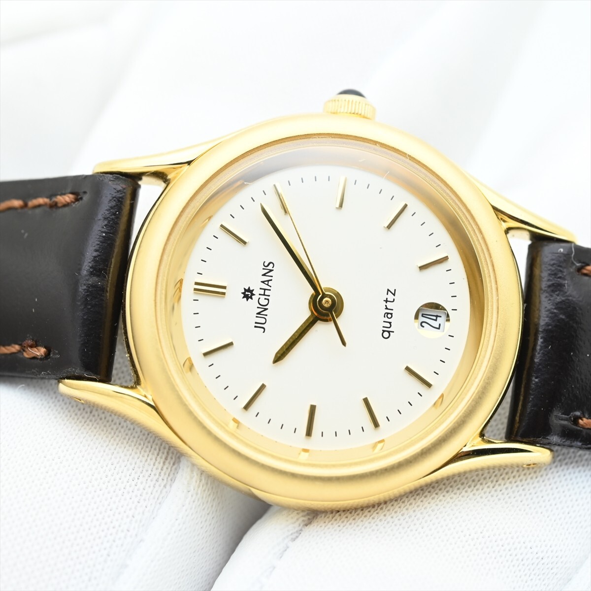 5.未使用 JUNGHANS/ユンハンス○JY-505L クオーツ 電池交換済 5.未使用 JUNGHANS/ユンハンス○JY-505L クオーツ 電池交換済