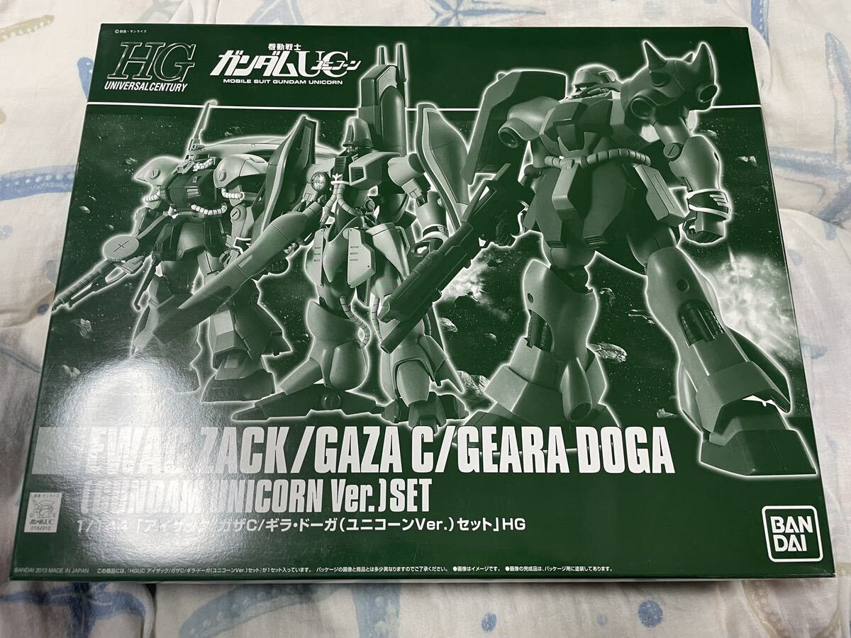 HGUC 1/144 アイザック／ガザＣ／ギラ・ドーガ（ユニコーンＶｅｒ．）セット　プレバン限定　バンダイ　プラモデル　未組立品　_画像1