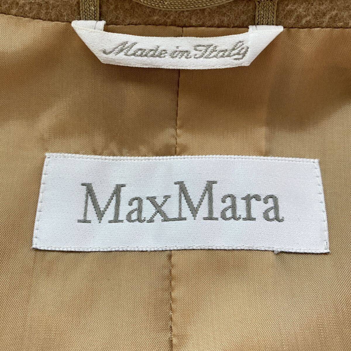 MaxMara マックスマーラ ウール 2B テーラードジャケット 白タグ キャメル サイズ40(L相当) _画像5