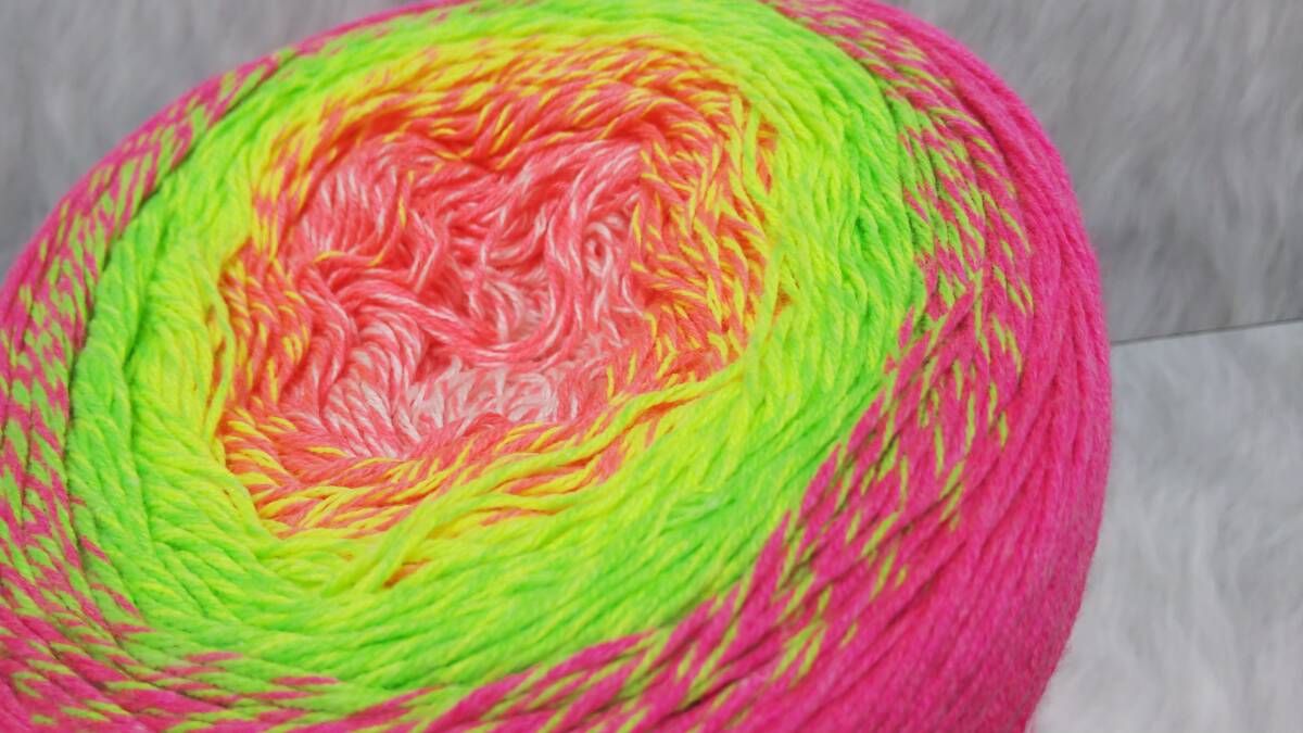 輸入　毛糸　Yarn Art　ヤーンアート　Flowers Vivid　コットン55％　アクリル45％　250g×1個　1000ｍ　カラー507　トルコ　海外_画像4