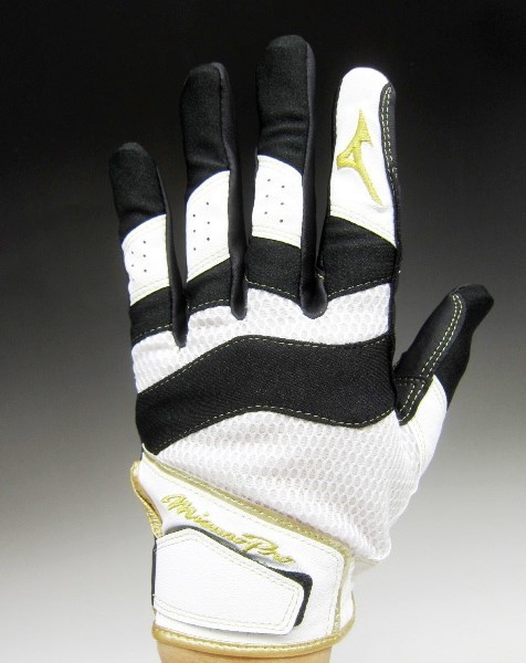 * popular * embroidery free * Mizuno Pro * for catcher *..* gloves * black × black × white * left hand *M(24-25cm)1EJED16001 catcher inspection glove. wear. Donna iya