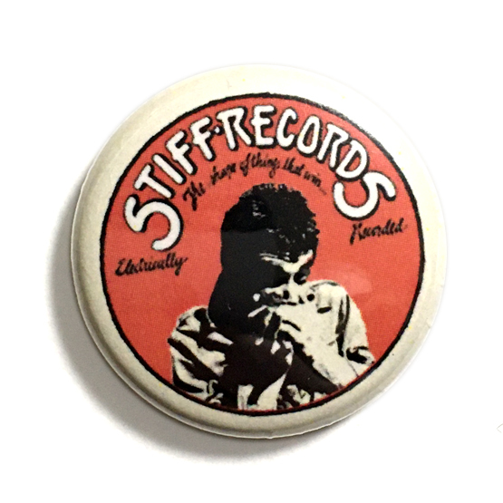 25mm 缶バッジ Stiff Records Lew Lewis ルールイス パブロック Pub Rock Punk Eddie &the hotrods_画像1