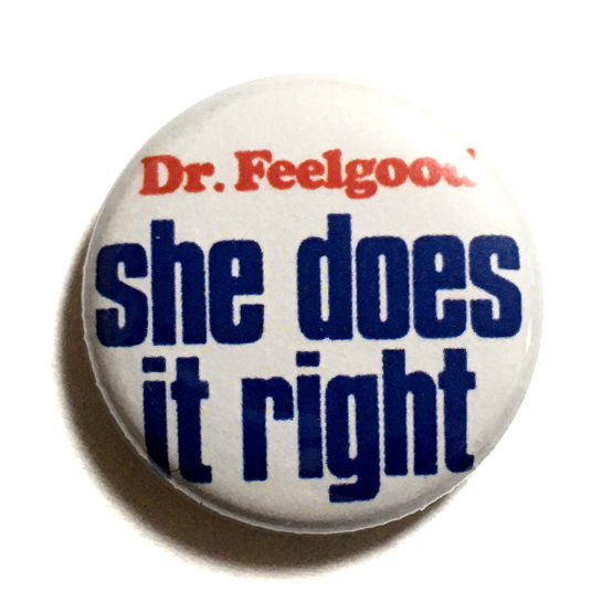 缶バッジ 25mm Dr Feelgood ドクターフィールグッド She Does it Right パブロック Wilko Johnson BLUES ルースターズ_画像1