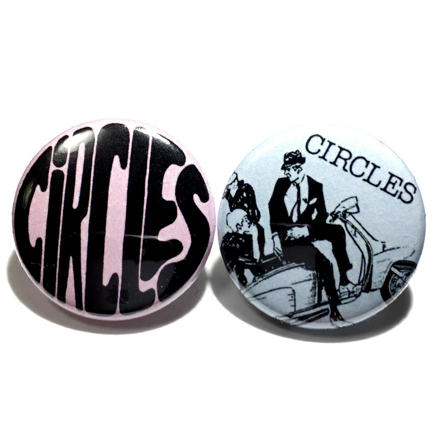 缶バッジ2個セット 25mm The Circles サークルス Mods モッズ Punk Power Pop Glam Garage Punk_画像1