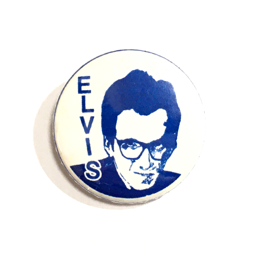 25mm 缶バッジ Elvis Costello エルビスコステロ Garage Punk New Wave Power Pop ガレージパンク パワーポップ ニューウェーブ_画像1