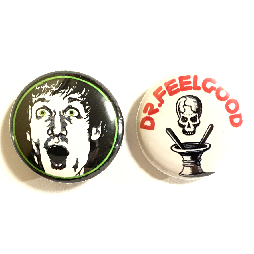 25mm 缶バッジ Wilko Johnson Dr Feelgood ウィルコジョンソン Pub パブロック Punk パンク Power Pop パワーポップ Garage Punk_画像1