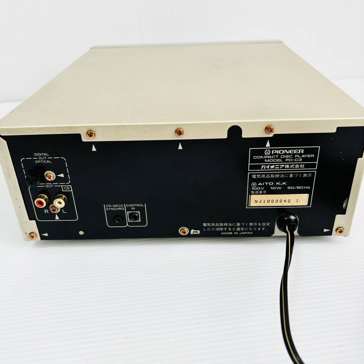 Pioneer PIONEER PD-C3 Junk CD плеер панель проигрыватель system электризация динамик текущее состояние ремонт 