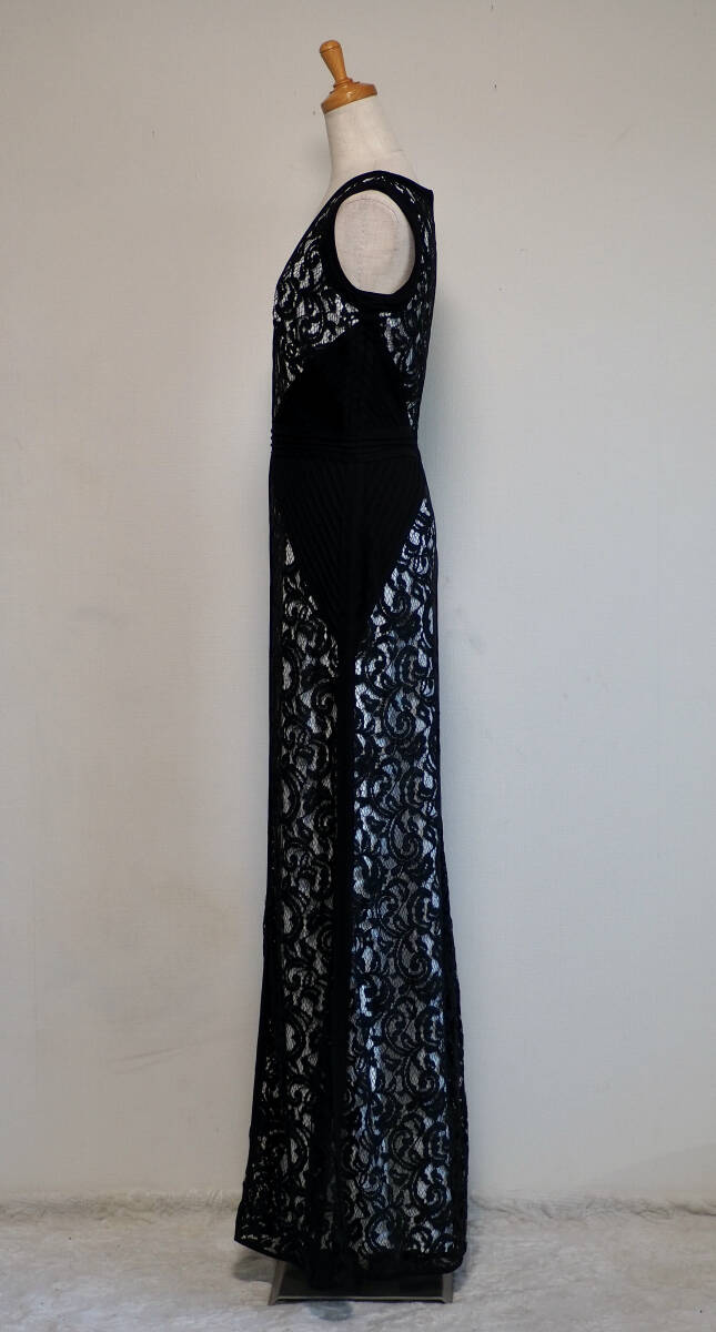 TADASHI SHOJI　タダシショージ　BLACK & IVORY　ロングフォーマルドレス　「６ 」/ １１号程度_画像3