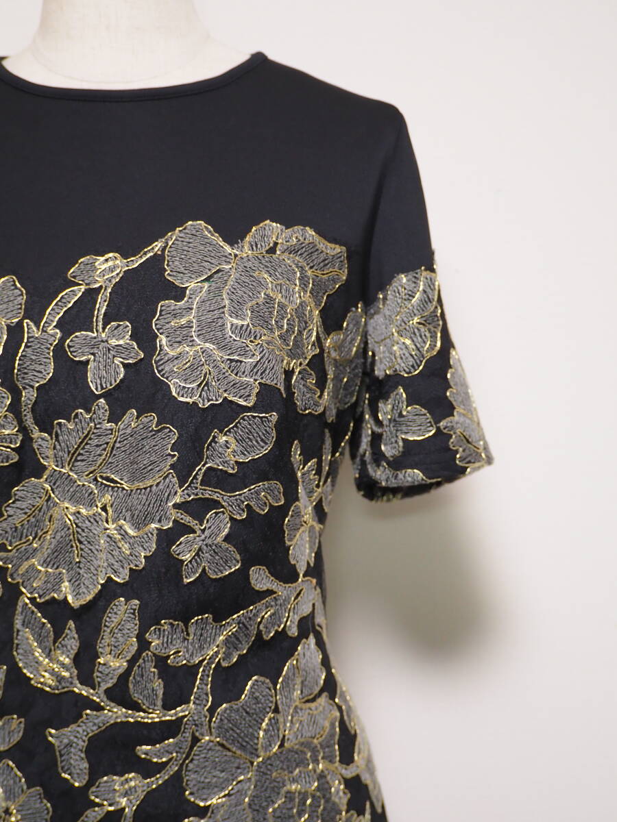 TADASHI SHOJI　タダシショージ　BLACK, GRAY, & GOLD　ワンピース　「６ 」/ １１号程度