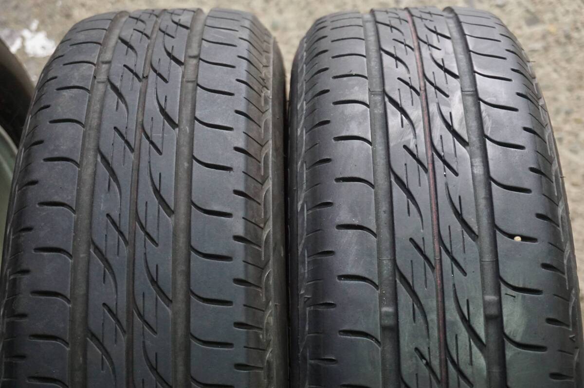 即決 深溝 BS NEXTRY 155/65R14 ダイハツ純正 ウェイク タント ミラ イース ジーノ ムーヴ ソニカ キャンパス コンテ ココア 車検*482n_画像2