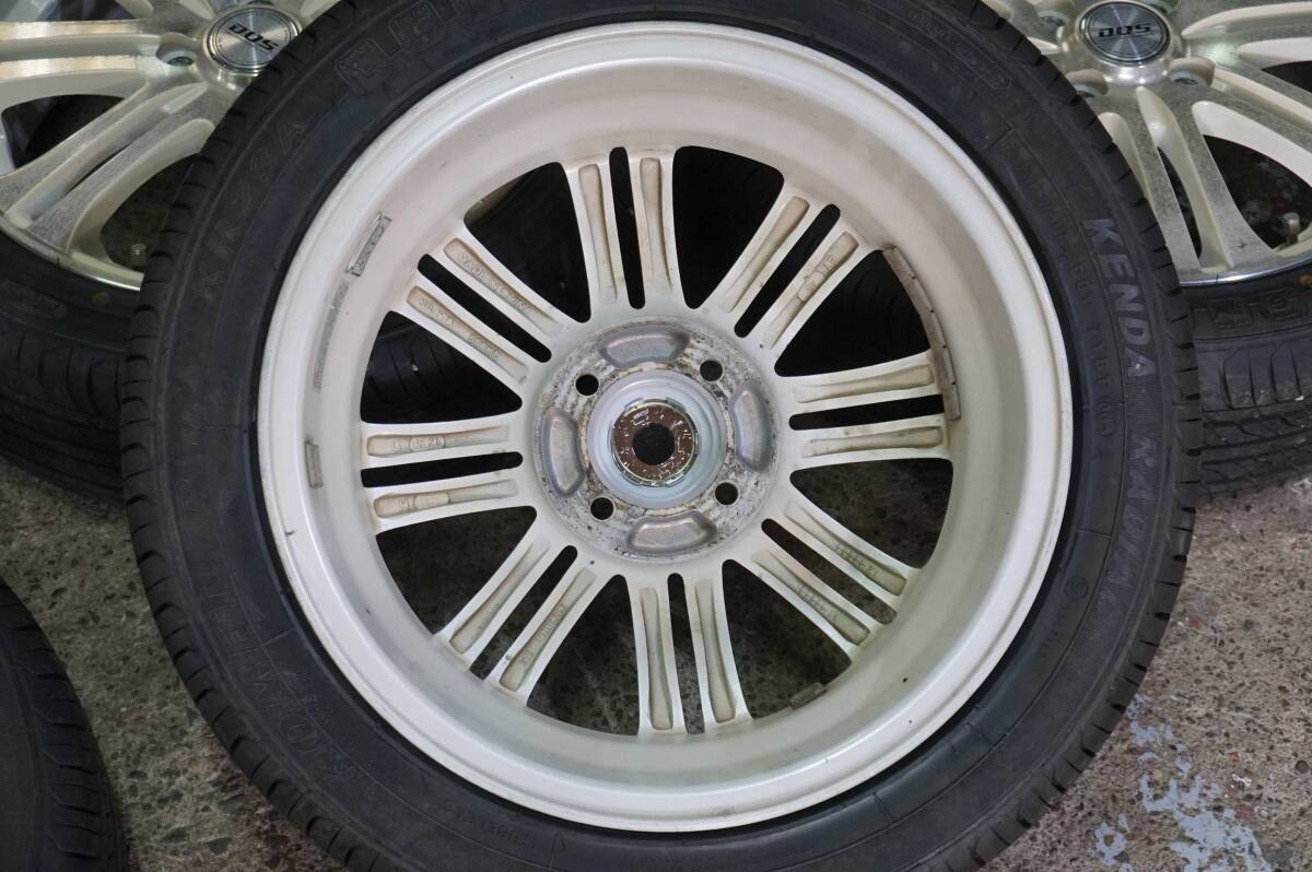 深溝9分～ 165/55R15 KENDA ホワイトポリッシュ D.O.S. 5J +45 PCD100 タント ムーヴ カスタム NBOX NONE デイズ ワゴンR 軽自動車*486nの画像9