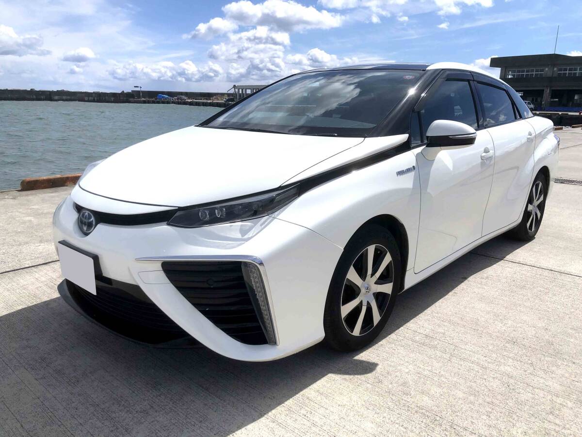 水素自動車トヨタMIRAI FCV 激安 燃料電池自動車 フルセグナビ バックカメラ ETC パワーシート 整備記録簿多数付の画像2