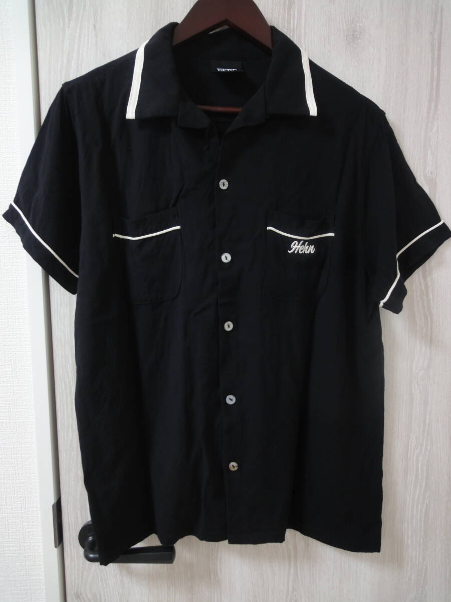* wistaria . manner henreko uniform bowling shirt black S size 