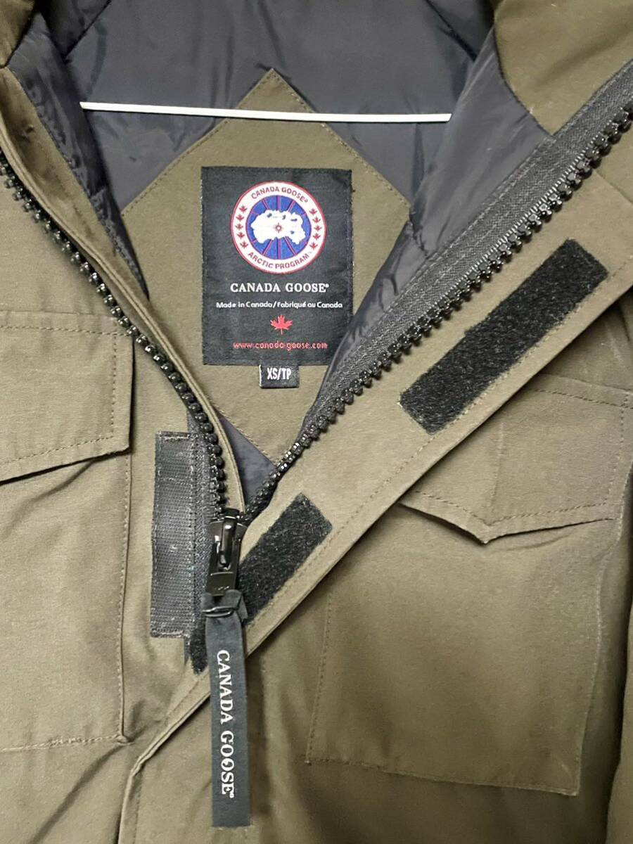 CANADA GOOSE Canada Goose KAMLOOPS cam loop s beautiful goods XS down jacket khaki use impression little men's lady's 