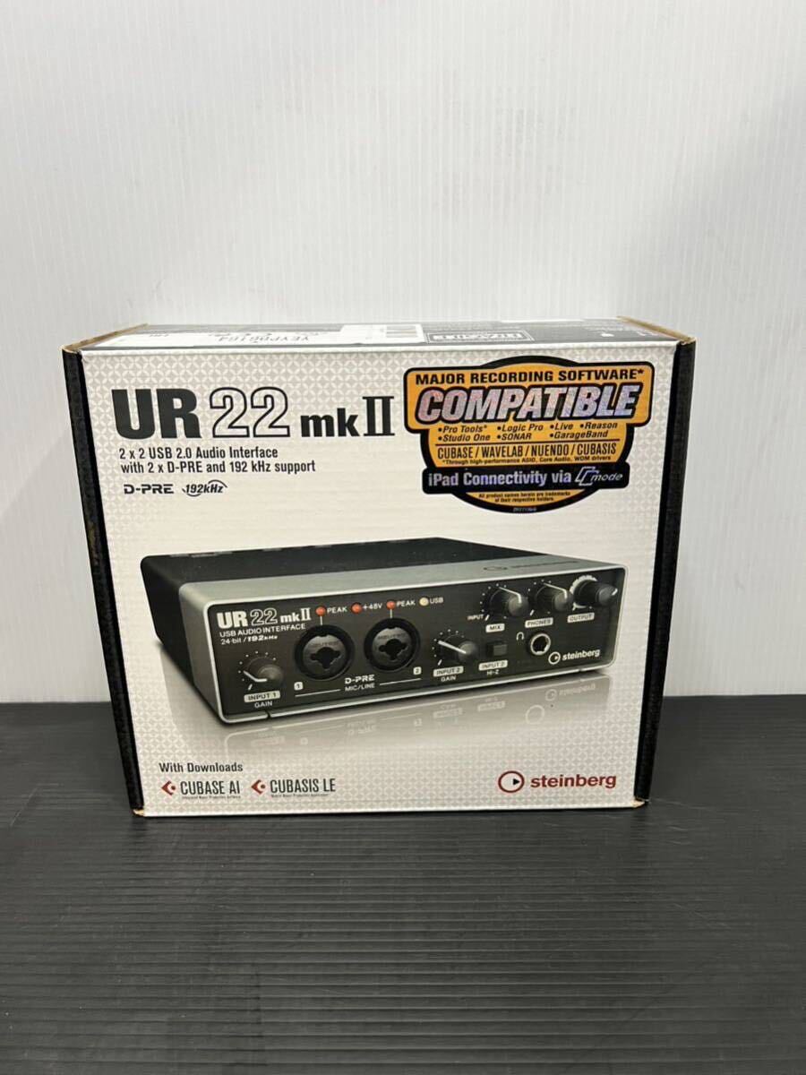 【a-7】steinberg/スタインバーグ UR22mkⅡ オーディオインターフェース AUDIO INTERFACE 通電確認無しの画像1