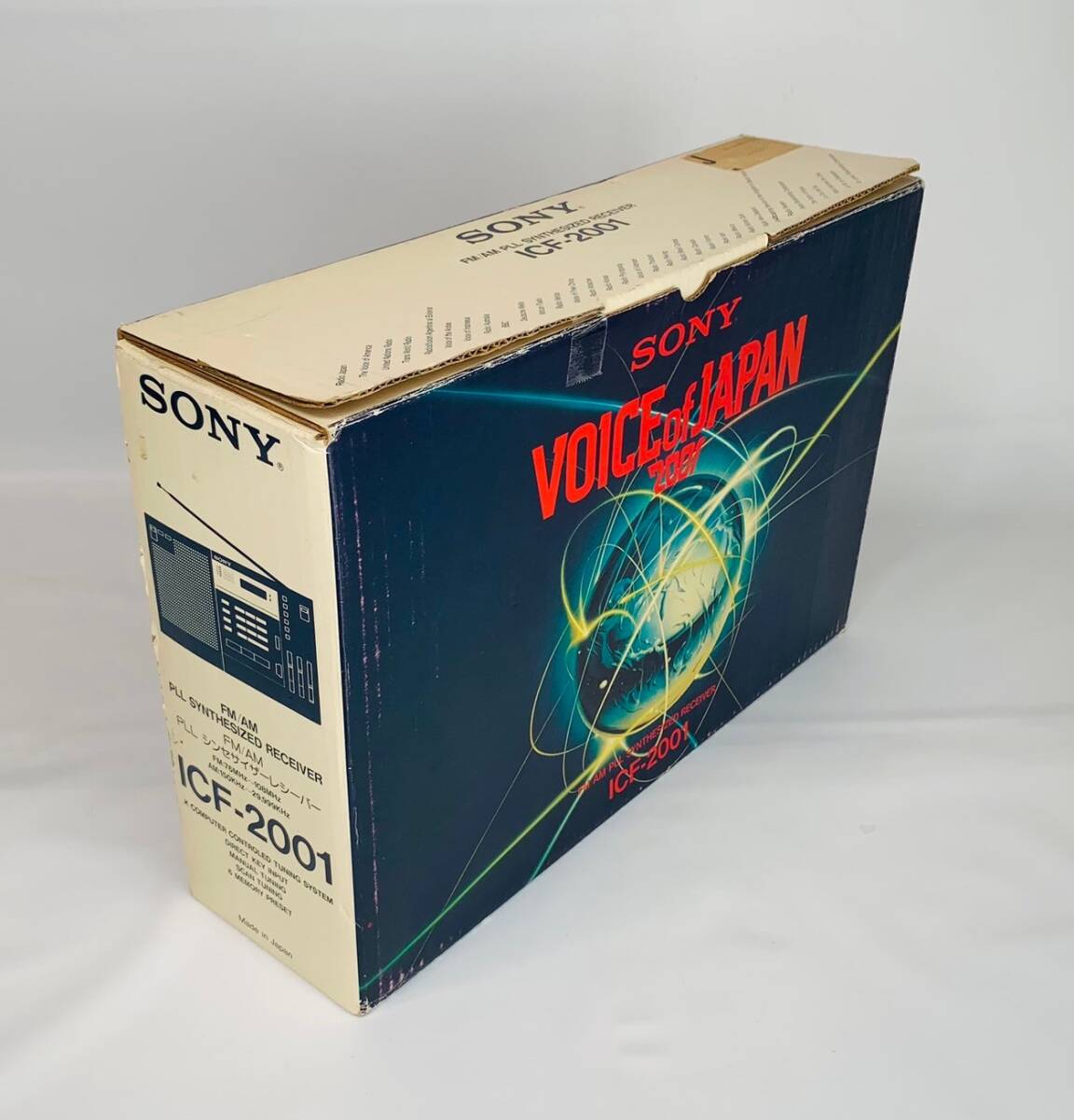 【美品】SONY ソニー ICF-2001 FM/LW/MW/SW BCLラジオ 元箱・バンド表付 Voice of Japan 動作確認済み デットストック 廃盤品 レトロ_画像9