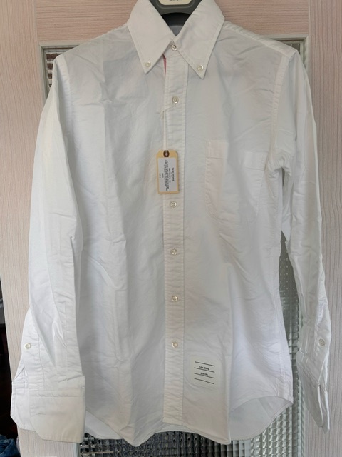 新品未使用品】Thom Browne オックスフォードシャツホワイト1 新品未使用品】Thom Browne オックスフォードシャツホワイト1