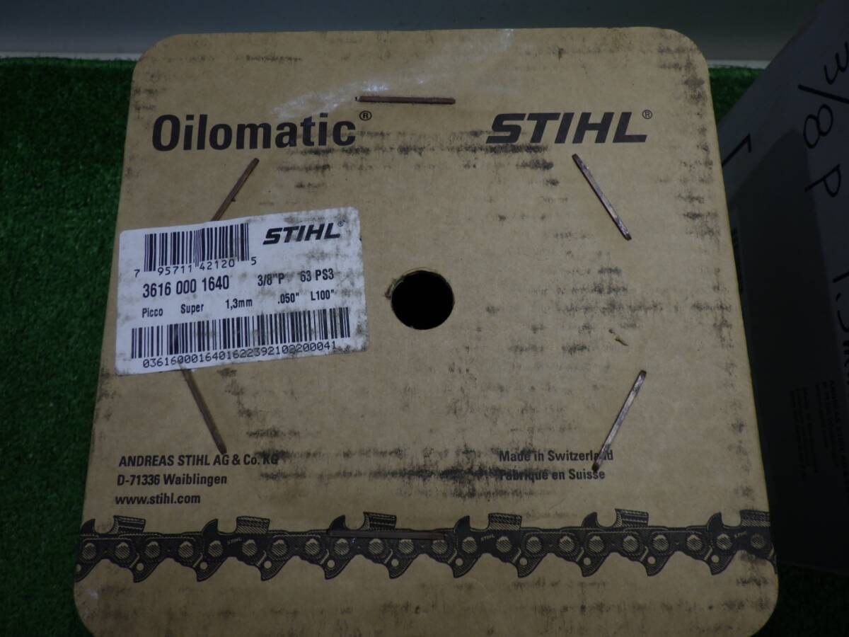 STIHL スチール ソーチェン チェーン 3/8P-1.3 オイロマチック ピコチェーン ロール 36100001640 チェーンソー 中古品 240316_画像2