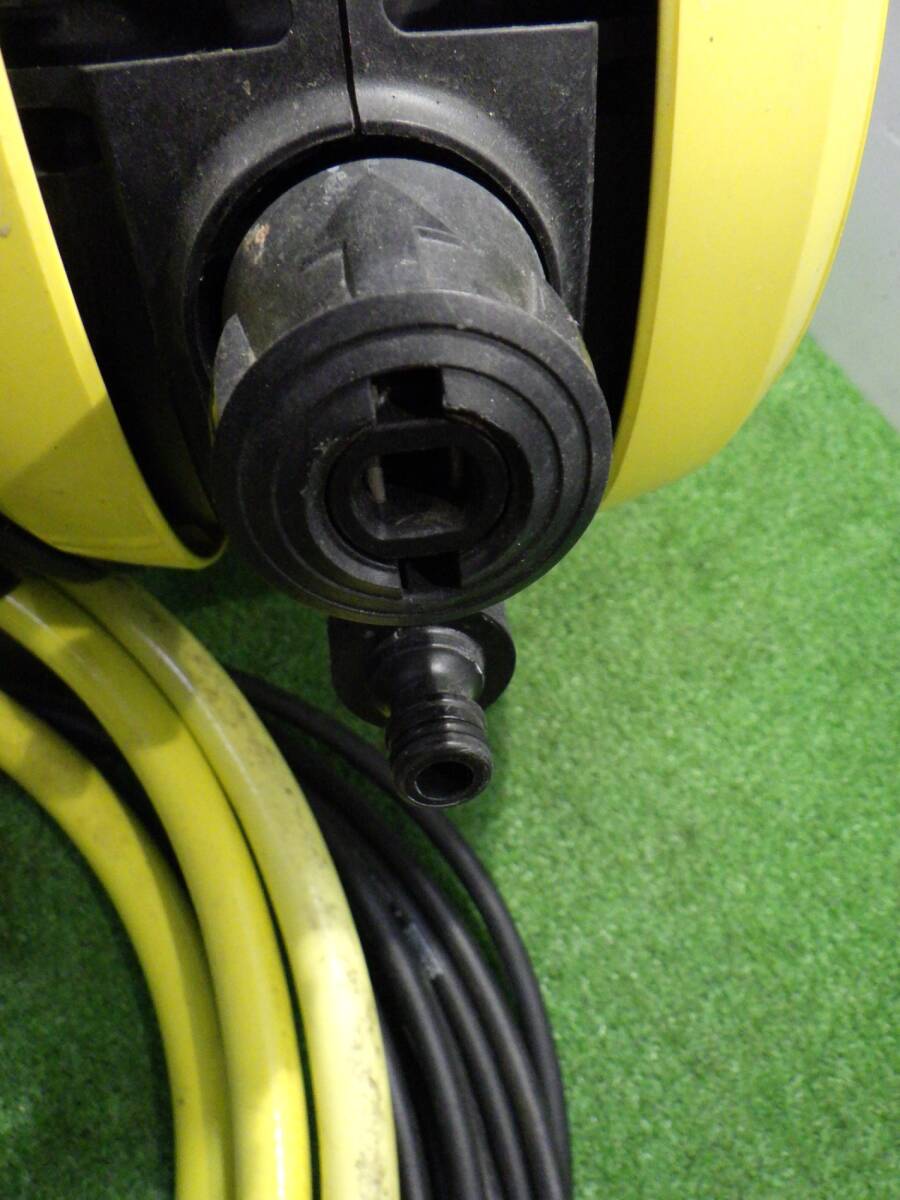 ケルヒャー 家庭用高圧洗浄機 JTK サイレント 1.600-900.0 車 洗車 ブロック 洗う 通電 ノズル付き 中古品 240321の画像4