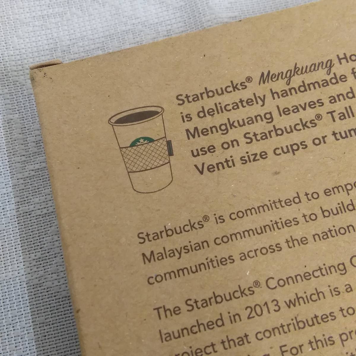 [ новый товар ] за границей Starbucks Малайзия ограничение держатель чашки сервер 2 листов *kalarun бассейн Mengkuang Coaster изделие прикладного искусства 