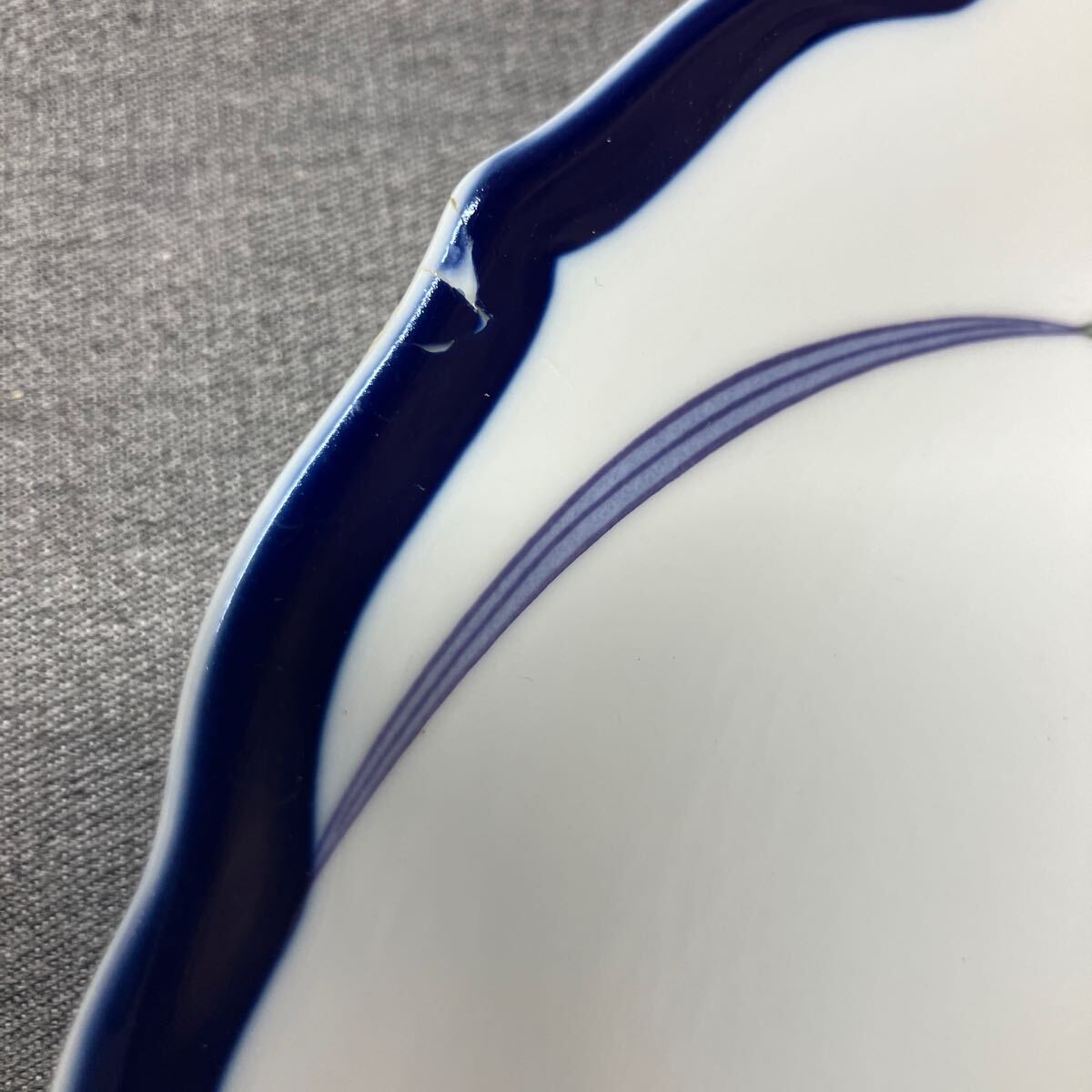 送料無料【Nす1201】香蘭社　オーキッドレース　盛付皿　プレート　平皿　和食器