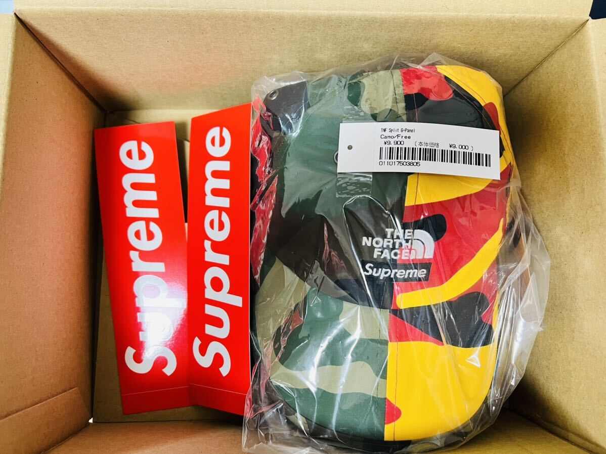 2024SS Supreme The North Face Split 6-Panel シュプリーム ノースフェイス 6パネル キャップ 新品未使用 カモ camo_画像1