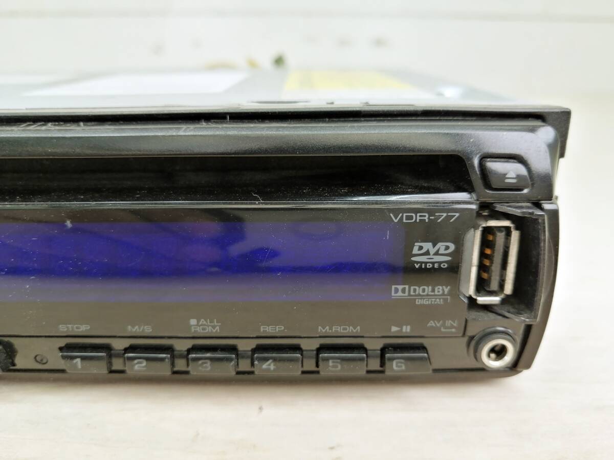 ★☆【ジャンク】ケンウッド KENWOOD VDR-77 1DIN CD DVD USB カーオーディオ☆★_画像8